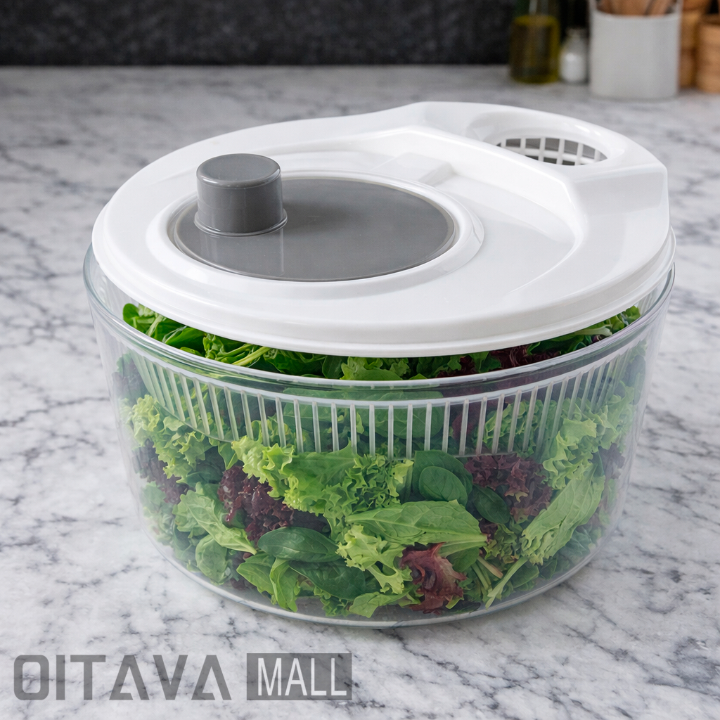 Centrífuga De Saladas Plástica Com Tampa Giratória 22cm em Oferta na Shopee