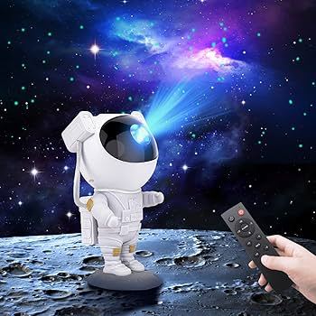 Mini Projetor Astronauta Galáxia Luz Estelar Transforme Seu Quarto Melhor Efeito Nebulosa Original