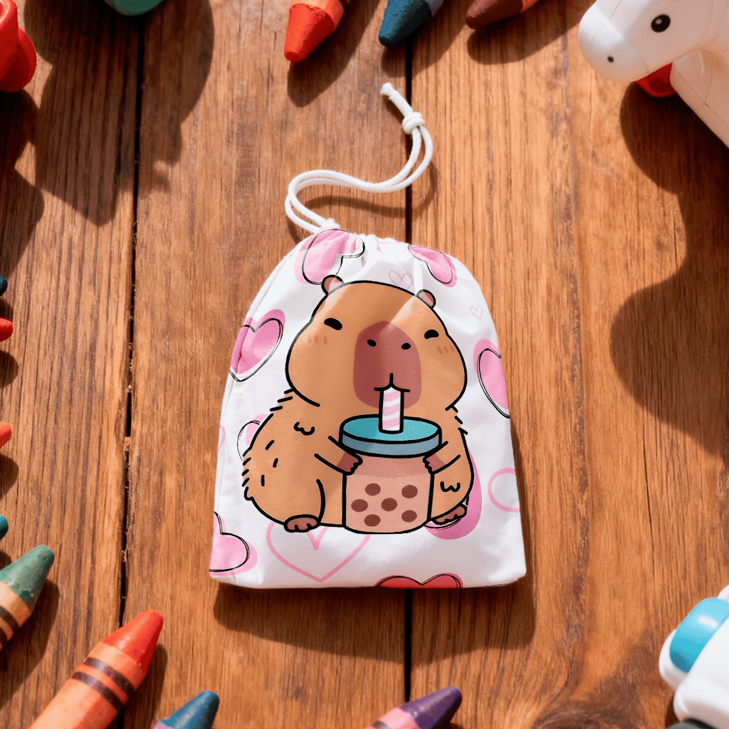 Kit Sacolinha Surpresa Tecido Desenho Capivara Lembrancinha Criativa Capybara Aniversário Infantil em Oferta na Shopee