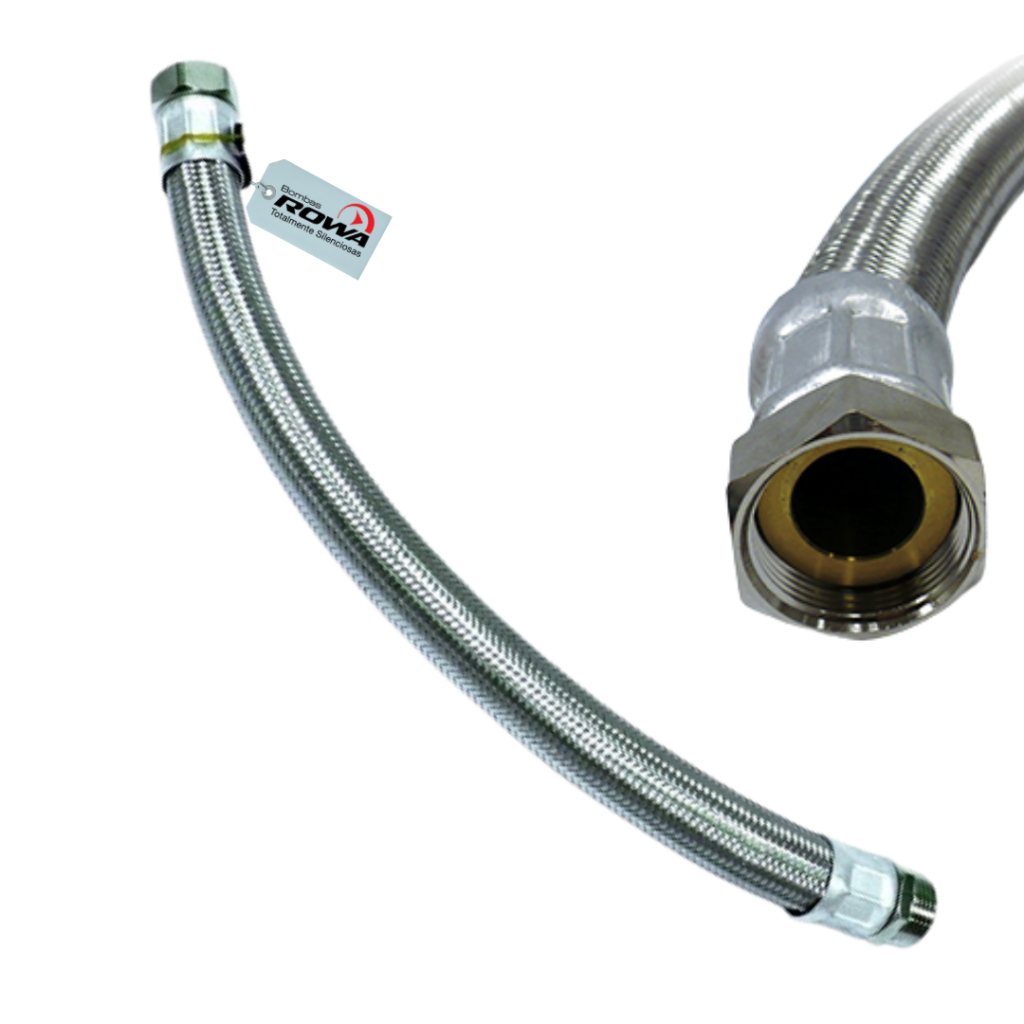 Tubo Flexível 1.1/2" x 100cm Inox Rowa para Bombas Pressurizadoras