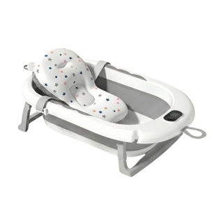 Banheira Bebê Dobrável Infantil Confortável Segura Com Termômetro Portátil Com Almofada De Banho WING em Oferta na Shopee