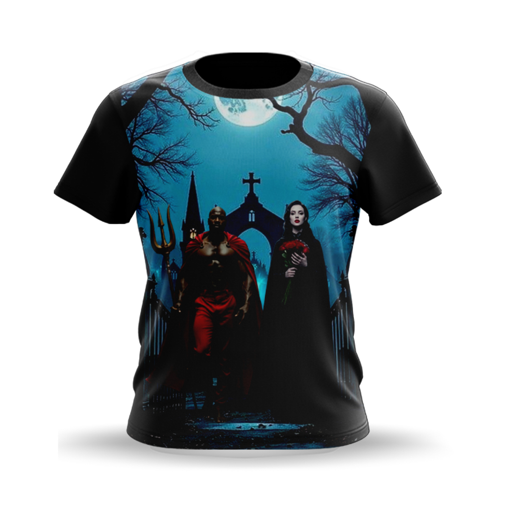 CAMISETA EXU MARABÔ E MARIA PADILHA DAS ALMAS -  UMBANDA & CANDOMBLÉ - TECIDO DRYFIT - COD.520