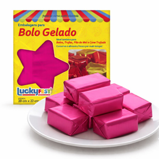 Embalagem Bolo Gelado Lucky Fest 20x22cm 100 Unidades - Bolo Gelado - Trufas - Pão de Mel - Cone Trufado - Resistente em Oferta na Shopee