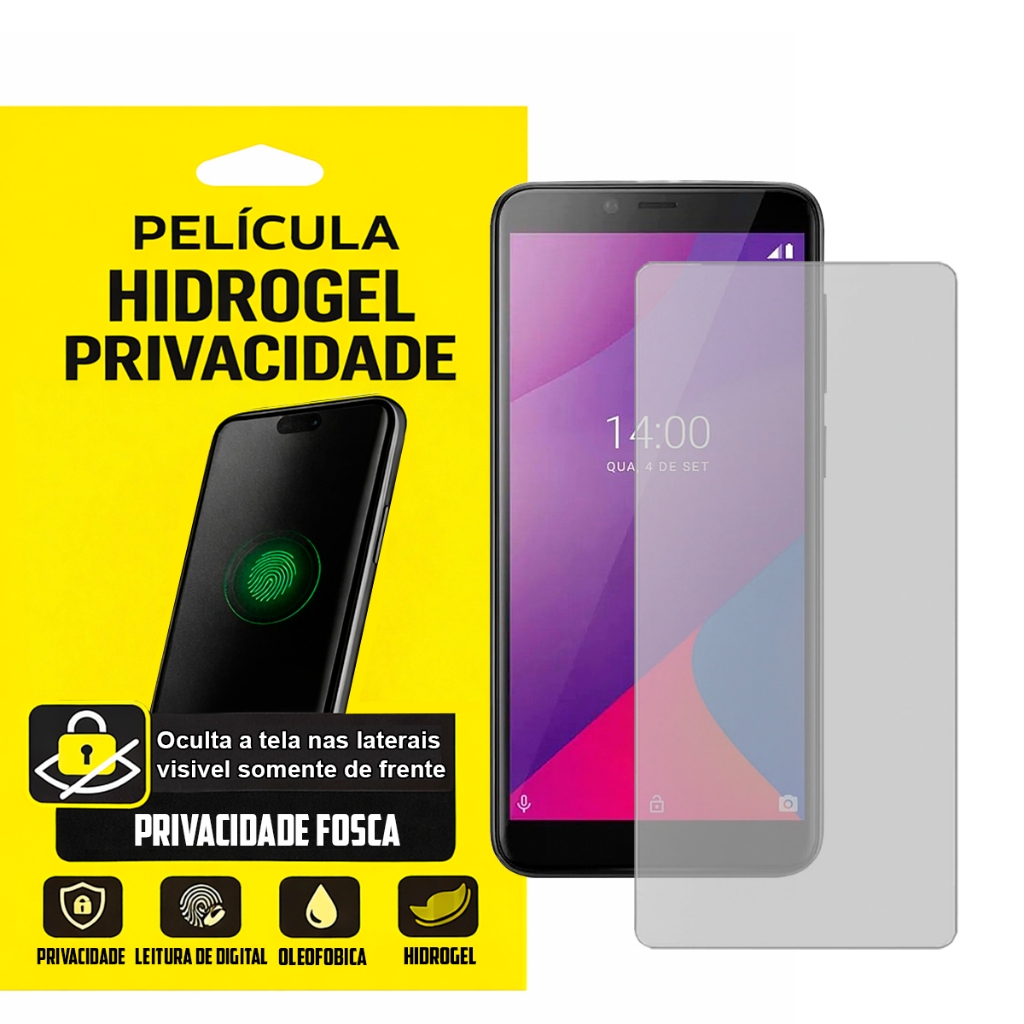 Película (Privacidade) Fosca Hidrogel Slim TPU Protetora para Smartphone Multilaser G MAX