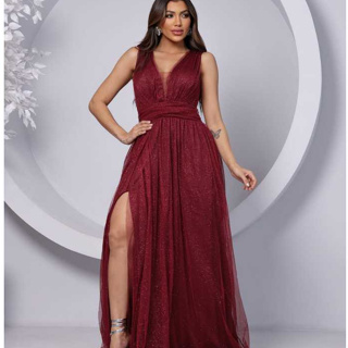 Vestido feminino longo Borboleta Para Festas, Casamentos, Madrinhas e convidadas em Oferta na Shopee