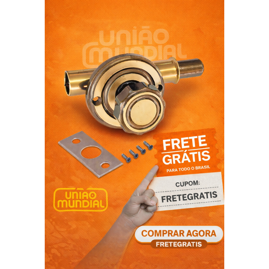 Trinco Fecho Tipo Batom P/ Portas E Janelas Oxidado União em Oferta na Shopee