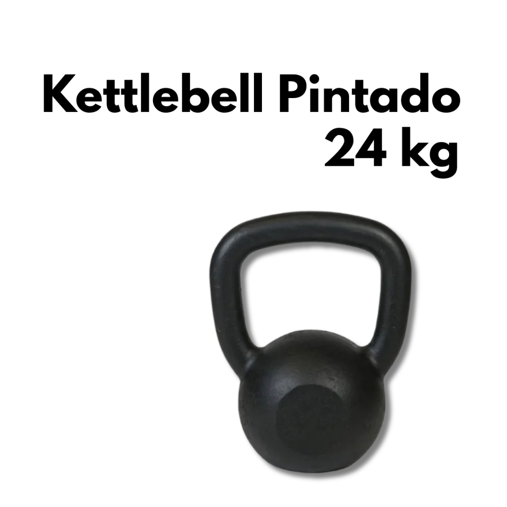 Kettlebell Pintado 24kg Treino Funcional Força Máxima Fitness Exercício