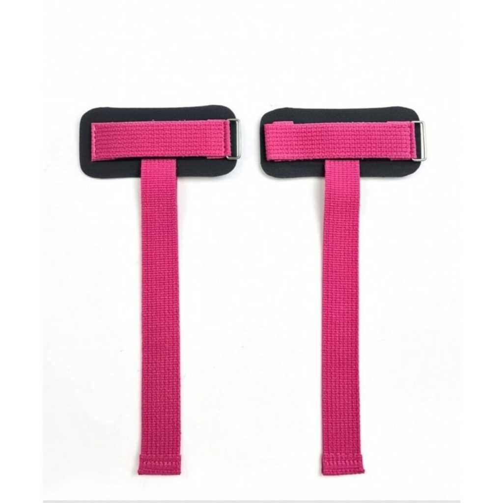 TALA STRAP COM MUNHEQUEIRA ( PINK ) MUSCULAÇÃO,CROSSFT,LPO,TREINER PREMIUM.