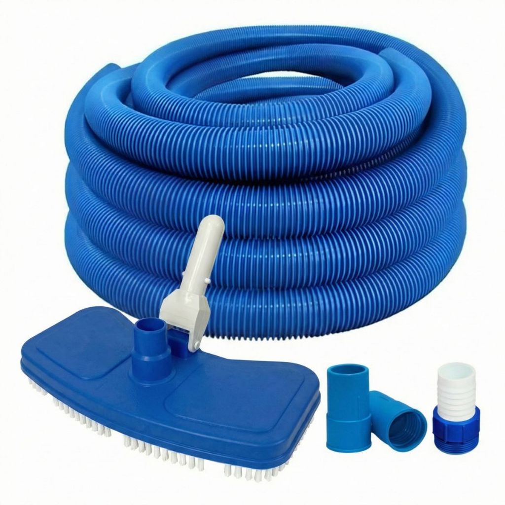 Rodo De Aspirar Piscina Mangueira Piscina 4m + Adaptadores Azul Aspirador para Piscinas em Oferta na Shopee
