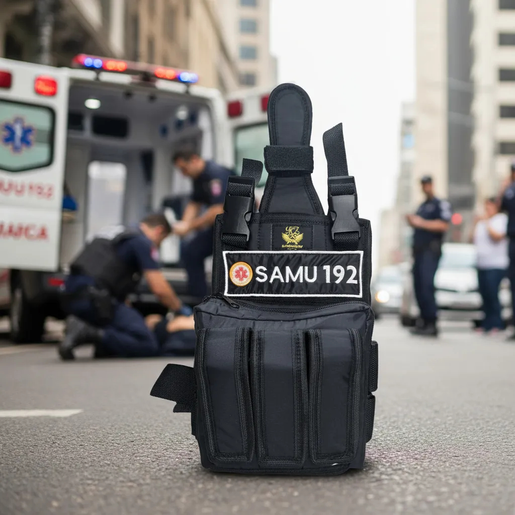 Kit Bornal de Perna com Bainha com Bordado Samu + Cinto de Guarnição Com Protetor Lombar
