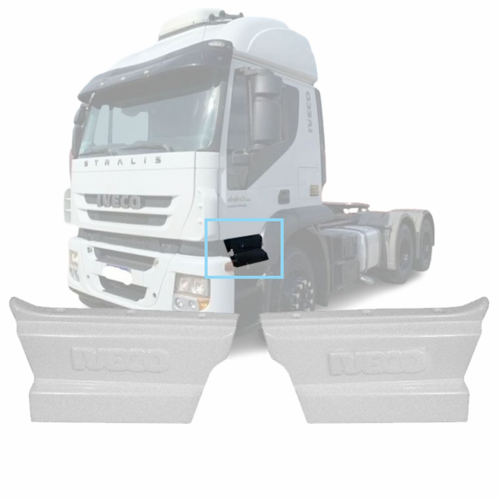 KIT TAMPA DE ESTRIBO CHINELEIRA LADO DIREITO E ESQUERDO - IVECO STRALIS 2008 Á 2018
