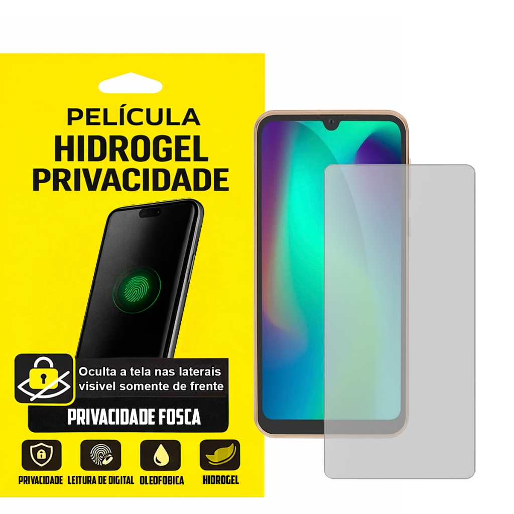 Película (Privacidade) Fosca Hidrogel Slim TPU Protetora para Smartphone Multilaser F Max 2