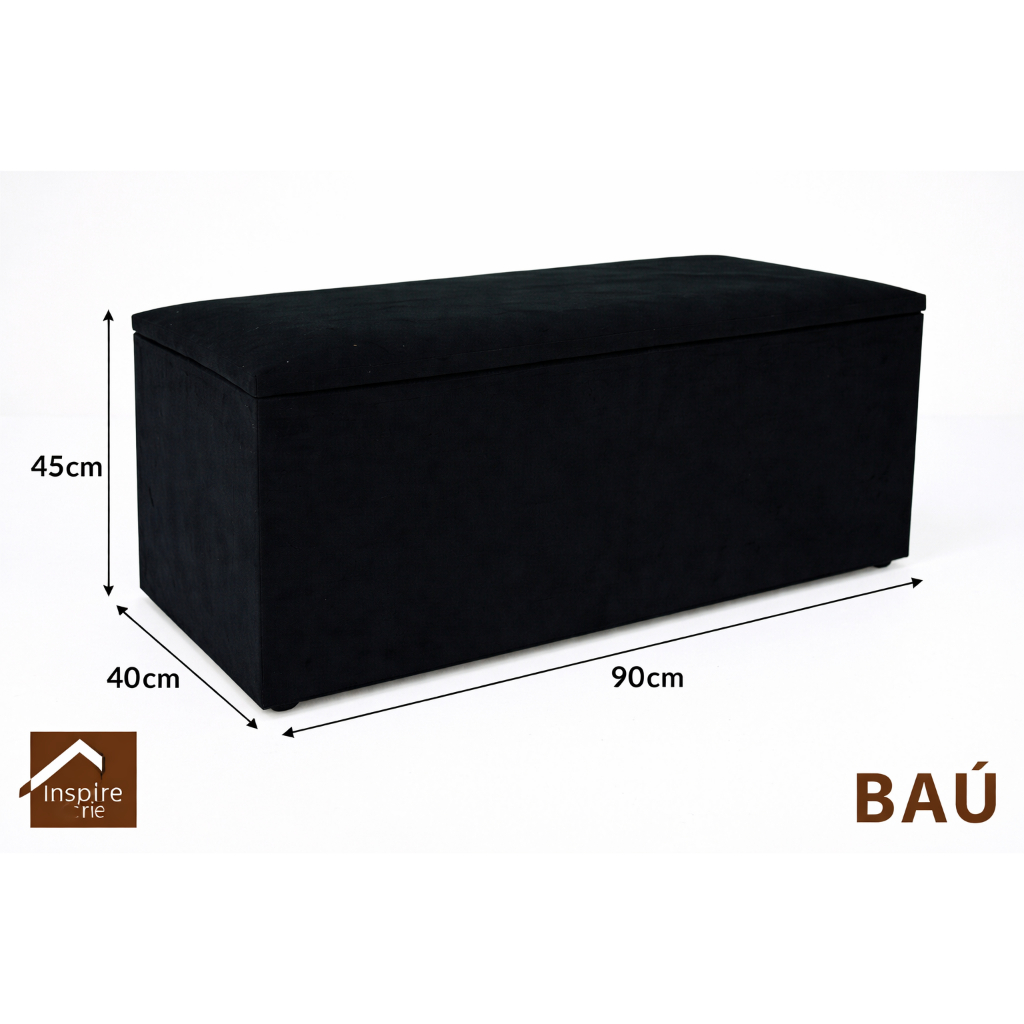 Baú Multiuso 90x40x45 - Design Moderno ✨