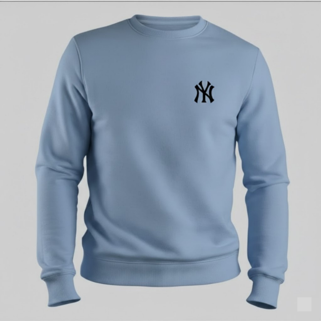 Moletom Casaco Agasalho Unissex Flanelado Gola Careca Estampa New York Sem Capuz Conforto Estiloso
