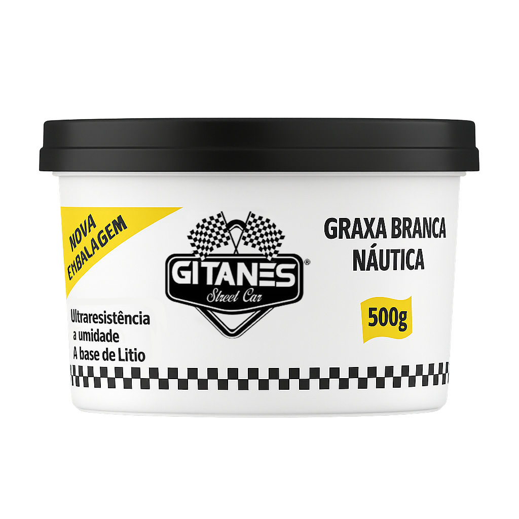 Graxa Branca Náutica Para Lubrificar e Proteger Metais de Corrosão - 500g