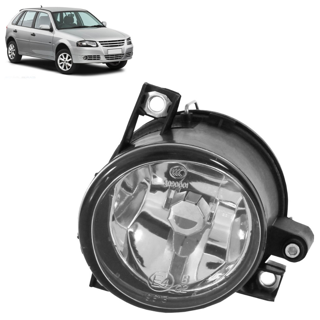 Farol Milha Auxiliar Gol G4 2006 2007 2008 2009 2010 2011 2012 2013 2014 Lente Lisa