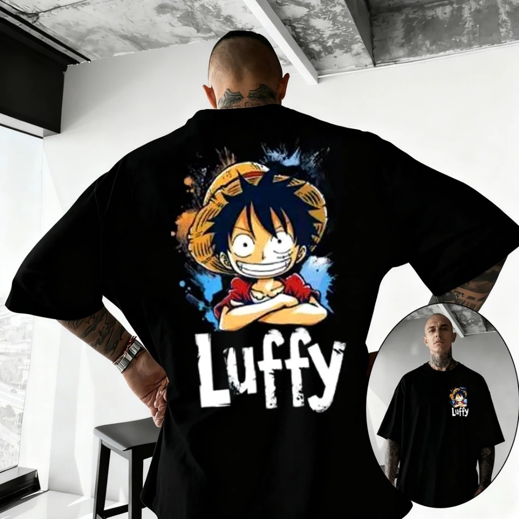 Camiseta Oversized On Piec Joll Roger Aftersoul Unissex Plus Size P ao G5 100% Algodão