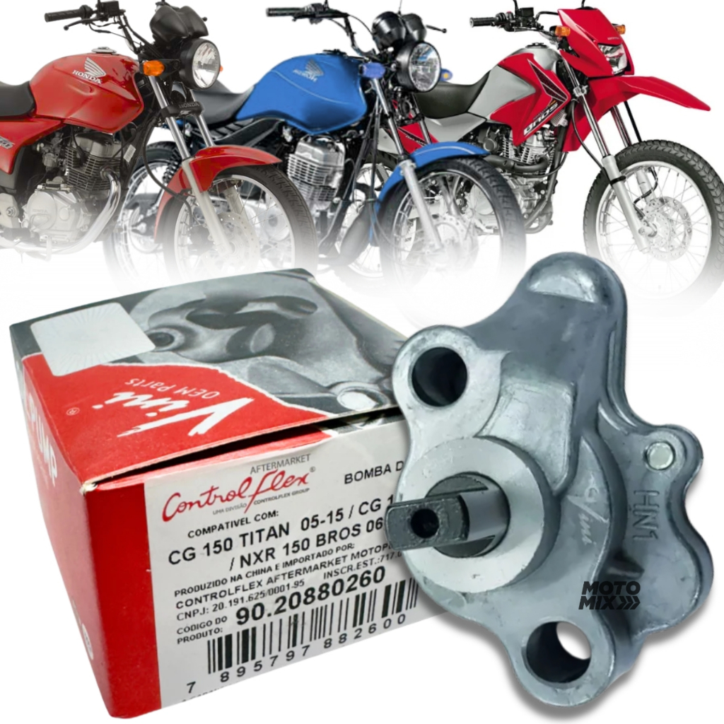 Bomba Óleo Cg Titan 150 Fan 150 2004 A 2015 Fan 125 2009 A 2015 Vini