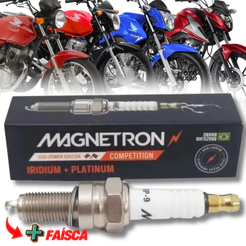 Vela Ignição Iridium Titan Fan Bros 125 150 160 Xre 190 Start Nmax Crosser factor Fazer 150