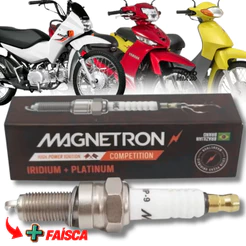 Vela De Ignição Iridium Pop 100 Ybr Factor Xtz 125 Crypton Magnetron