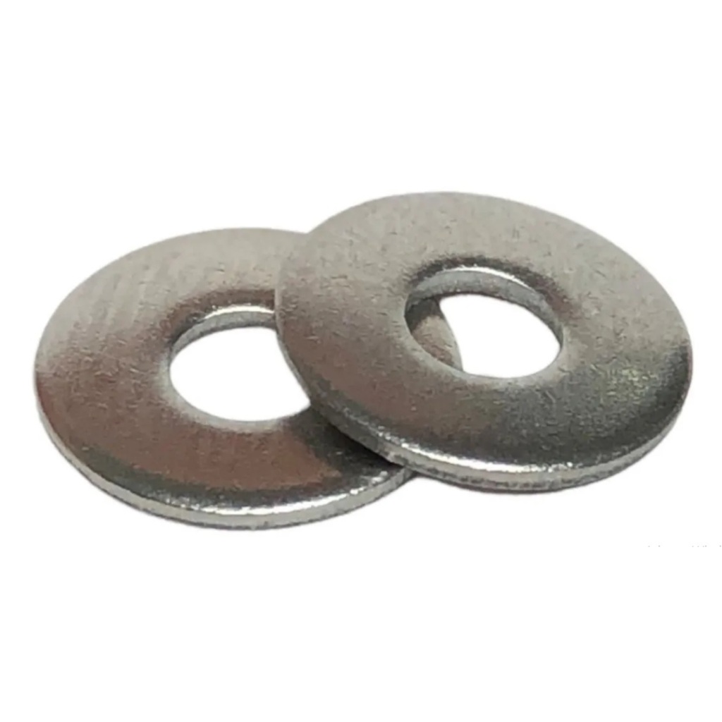 Arruela M8 Lisa Aba Larga Inox