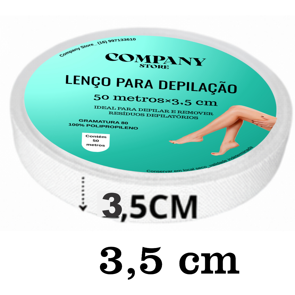 Tnt para depilaça, sombracelha e buço 3,5cm 50 metro gramatura 80%, papel para depilaçao, lenço de depílaçao. em Oferta na Shopee