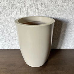 Vaso Decorativo Coluna Ravenna Lisa Polietileno Tamanho P Medidas 44cm X 31cm X 20cm