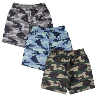 Kit 2 Peças Bermuda Short Infantil Moletinho Camuflado Tipo Estilo Exército Menino Verão Masculino em Oferta na Shopee