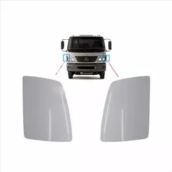 PAR DE DEFLETOR DA COLUNA LATERAL DIREITA E ESQUERDA - MERCEDES BENZ 715 815 915 1016 1316