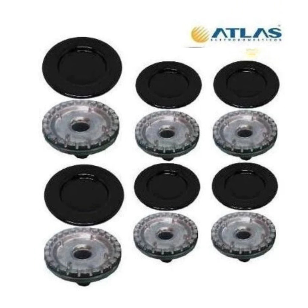 Kit Espalhador + Sorvete Fogão Atlas New Atenas / Tropical Glass - 4 Bocas