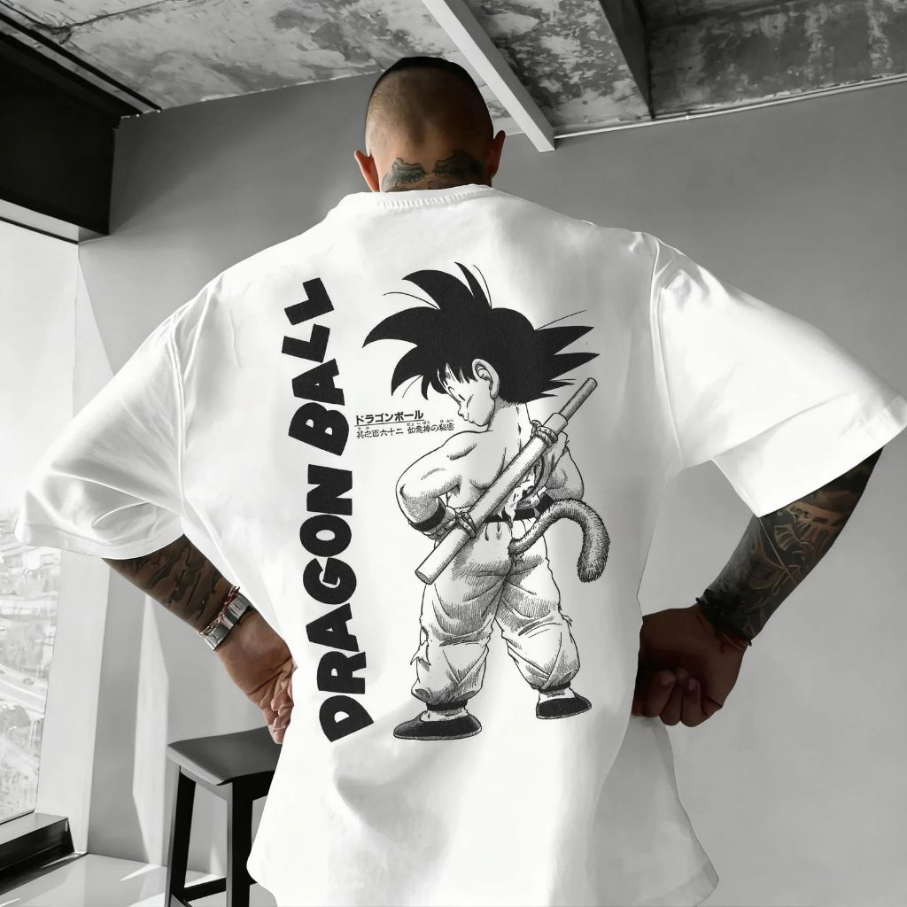 Camiseta Oversized Dragon BK Gok Classic Aftersoul Unissex Plus Size P ao G5 100% Algodão