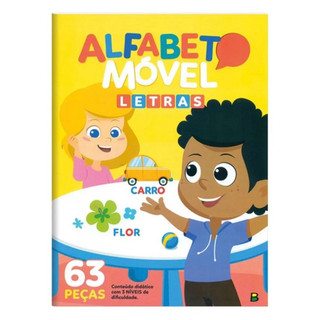 Alfabeto Móvel EVA 63 Peças de letras e 97 peças com Letras e números