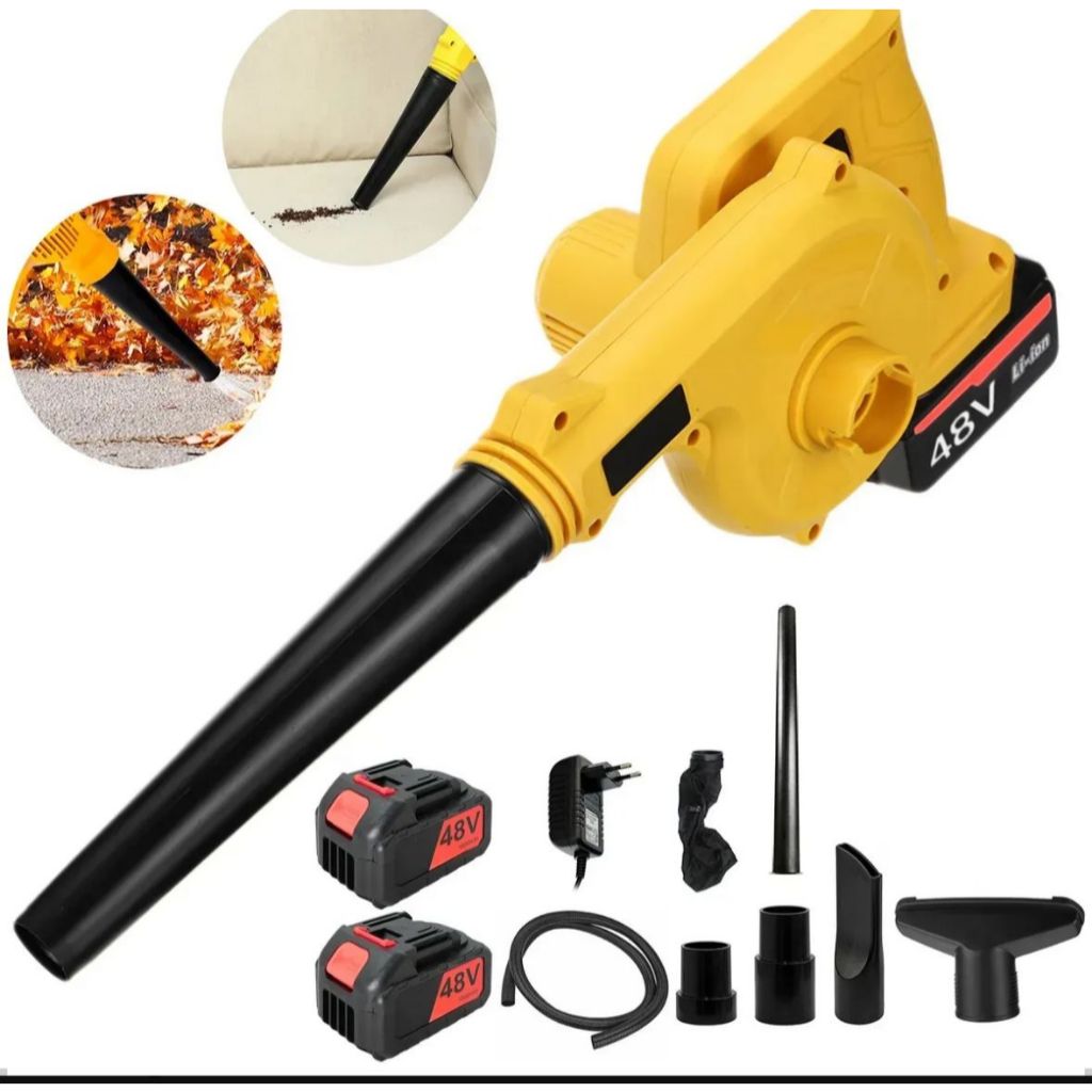 Soprador De Folhas E Aspirador Elétrico 2000w 48v Bivolt em Oferta na Shopee