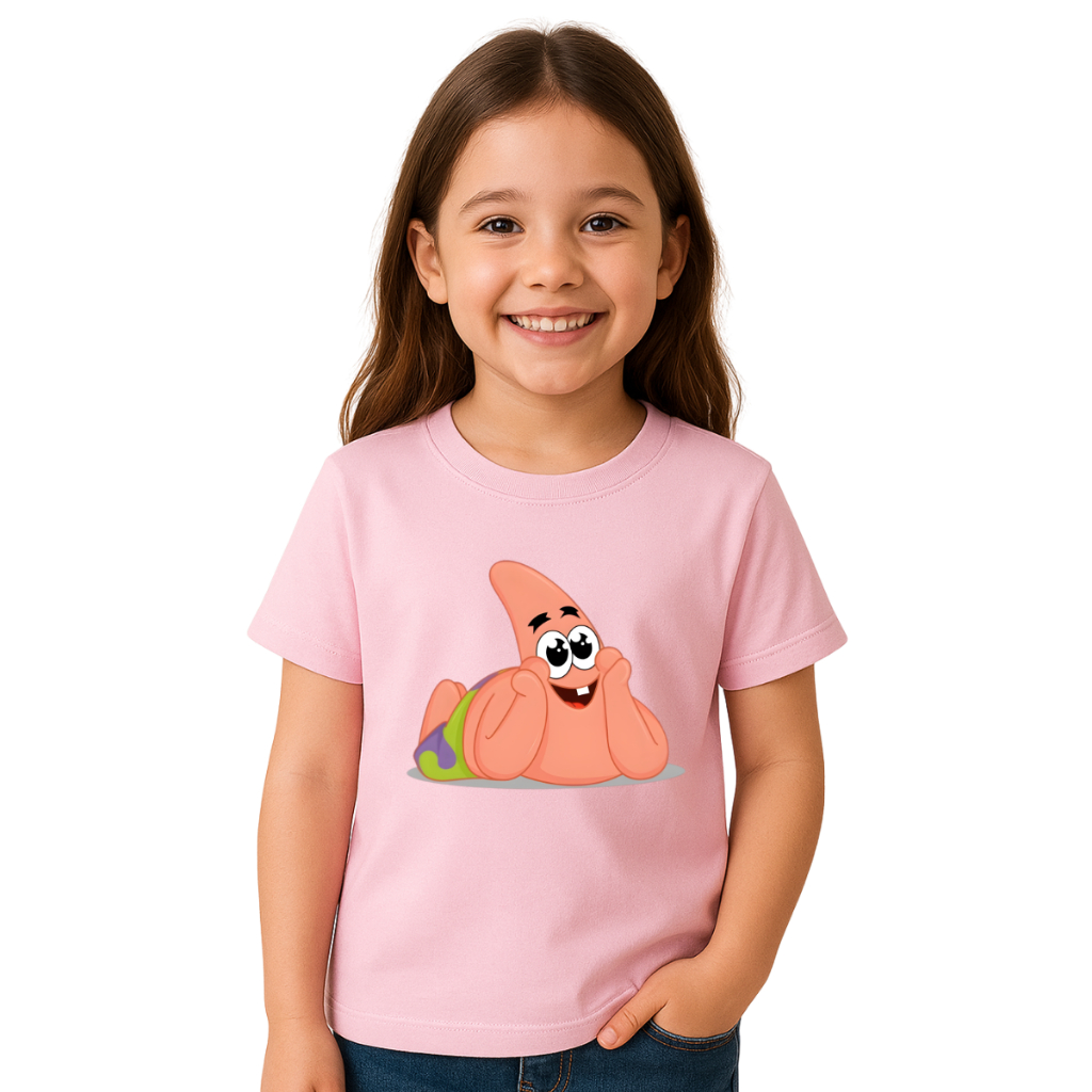 Camiseta Infantil Patrick Estrela Camiseta 100% Algodão 02 ao GG Oferta