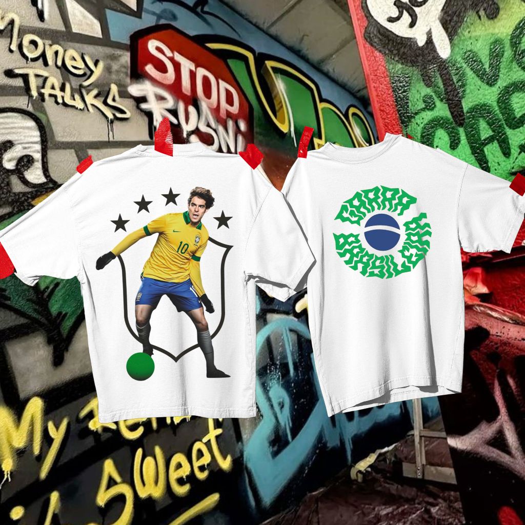 Camiseta Unissex Copa Do Mundo 2026 Kaka Brasil Futebol