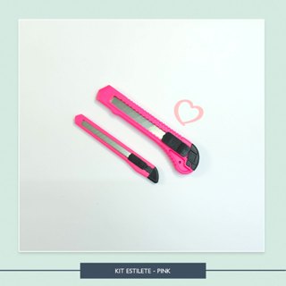 kit com 2 estiletes | cortadores | Largo e fino | rosa em Oferta na Shopee