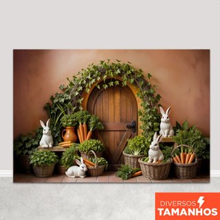 Fundo Fotográfico Em Tecido Páscoa Cenário para Foto Painel Sublimado