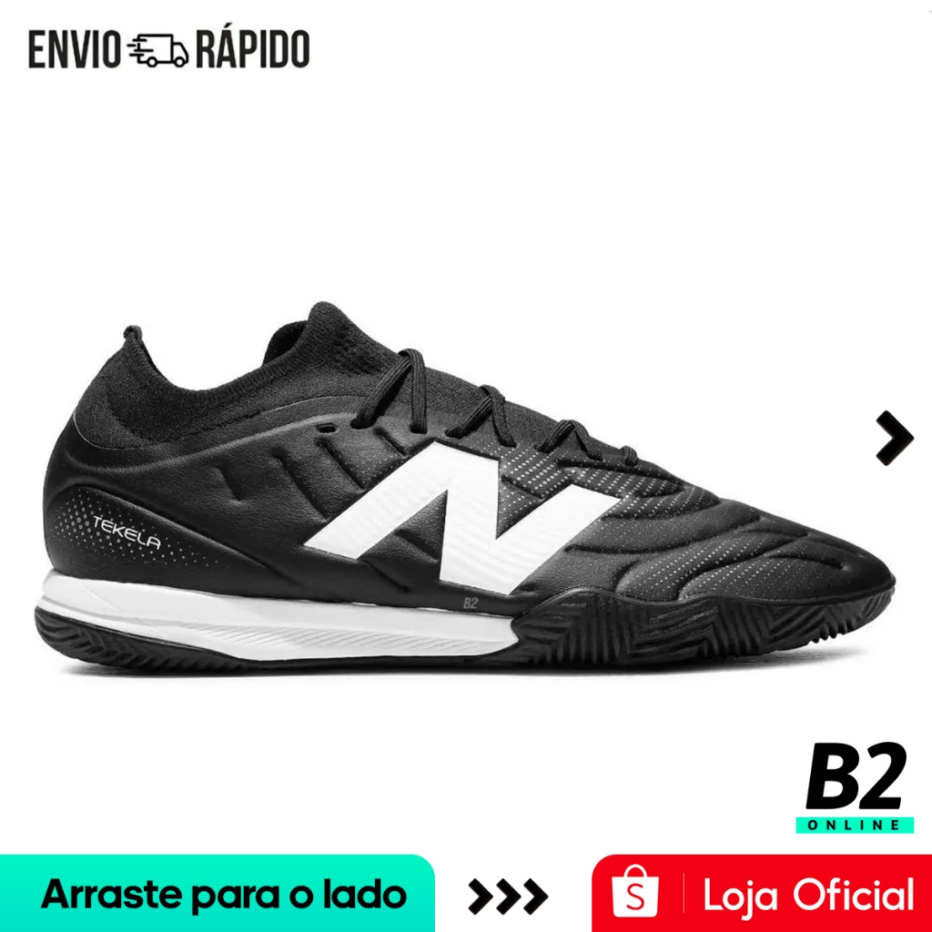 Chuteira Futsal New Balance Tekela Team Low Laced V5 Unissex Original com Nota Fiscal e Garantia em Oferta na Shopee