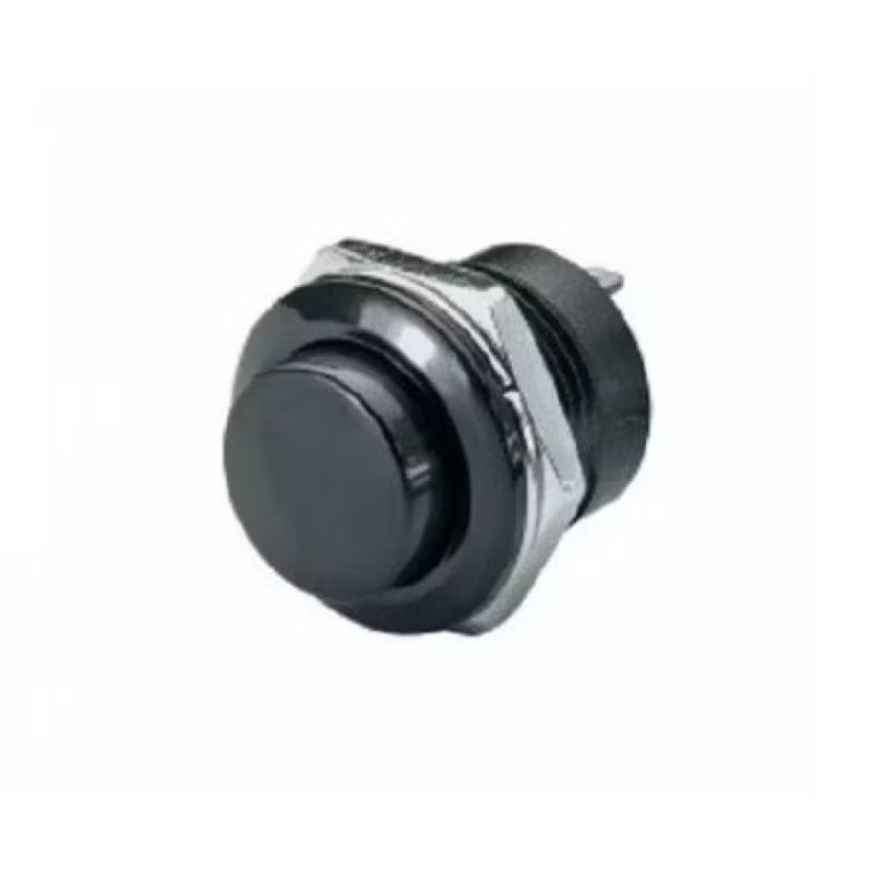 2 - CHAVE PUSH BOTTON R13-507 PULSANTE ( PRETA )