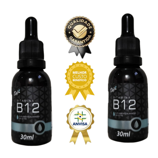 Kit 2X Vitamina B12 em Gotas 30ml Denature
