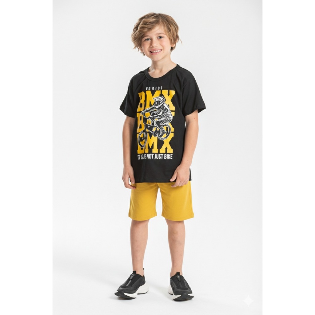 Conjunto Infantil Verão Masculino Menino 2 ao 14 anos Roupa Juvenil - Na Pronta Entrega - Envio Full