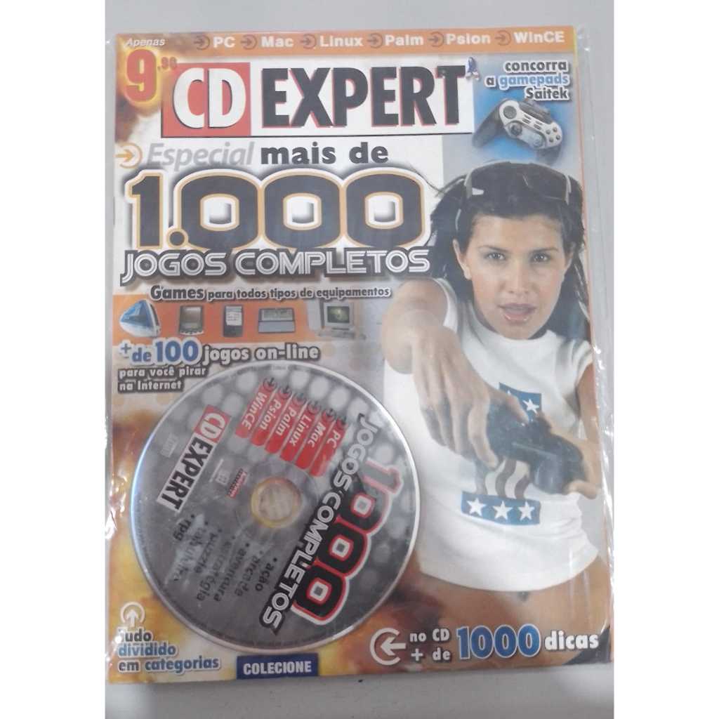 REVISTAS ANTIGAS DE GAMES COM CDs E CDs DUPLOS