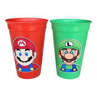 Copos Plástico Reutilizável 300 ml,Para Decoração de Festa Infantis e Lembrancinhas Temáticas - SUPER MARIO E LUIGI em Oferta na Shopee