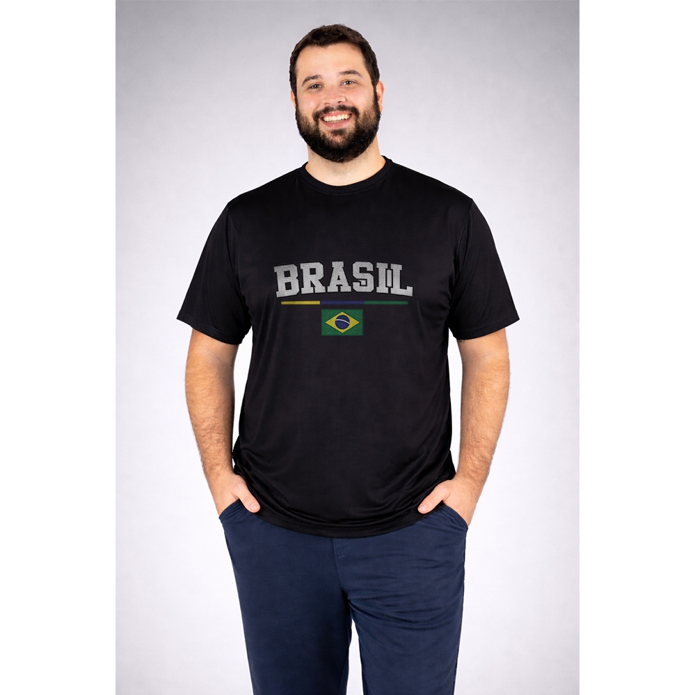 Camiseta plus size Brasil copa do mundo futebol seleção