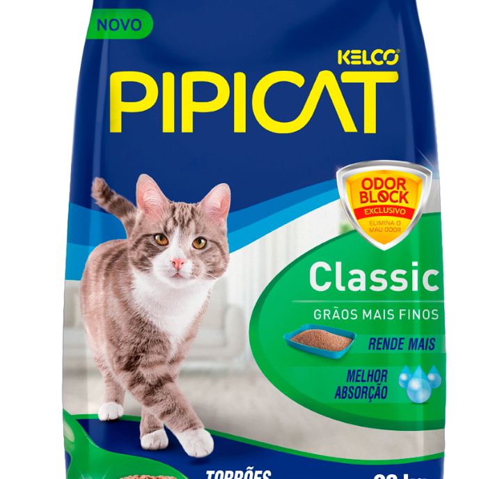 Areia Higiênica para Gatos Gatinhos Pipicat Classic pacote com 4k em Oferta na Shopee