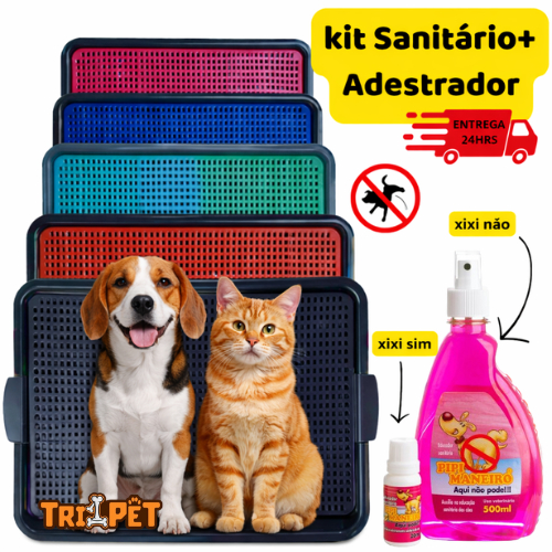 Kit Sanitário Canino Pet / Educador Pet Xixi Sim Pode Xixi Não Pode Tapete Higiênico para Cães em Oferta na Shopee