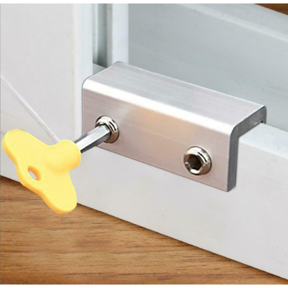 Conjunto De Trava De Segurança Para Janelas Para Crianças Evitarem Quedas tamanho 60mm em Oferta na Shopee