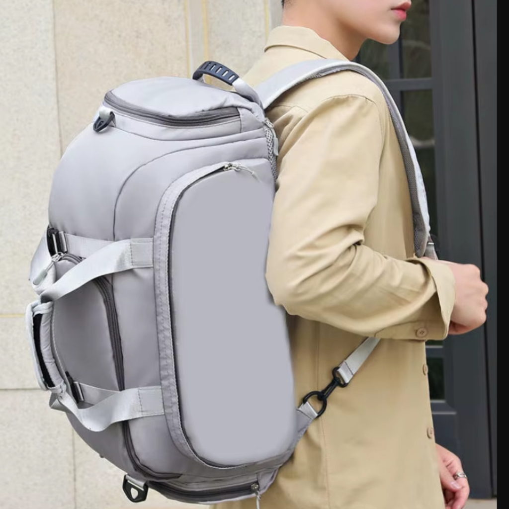 Mochila Mala de Viagem Expansível Multifuncional Resistente e Espaçosa Porta Tênis