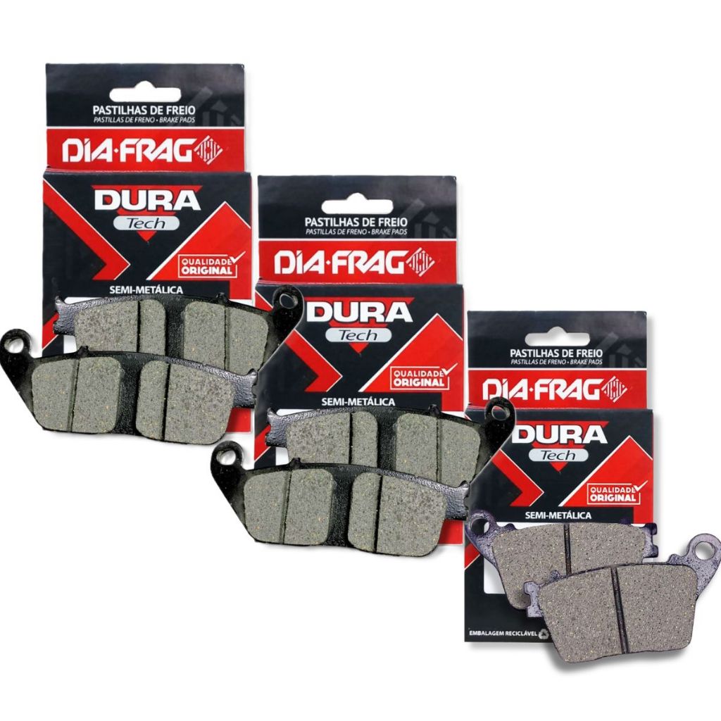 Kit Pastilhas de Freio Cb 600f Hornet Sem Abs 2008 A 2014 Diafrag em Oferta na Shopee