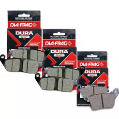 Kit Pastilhas de Freio Cb 600f Hornet Sem Abs 2008 A 2014 Diafrag